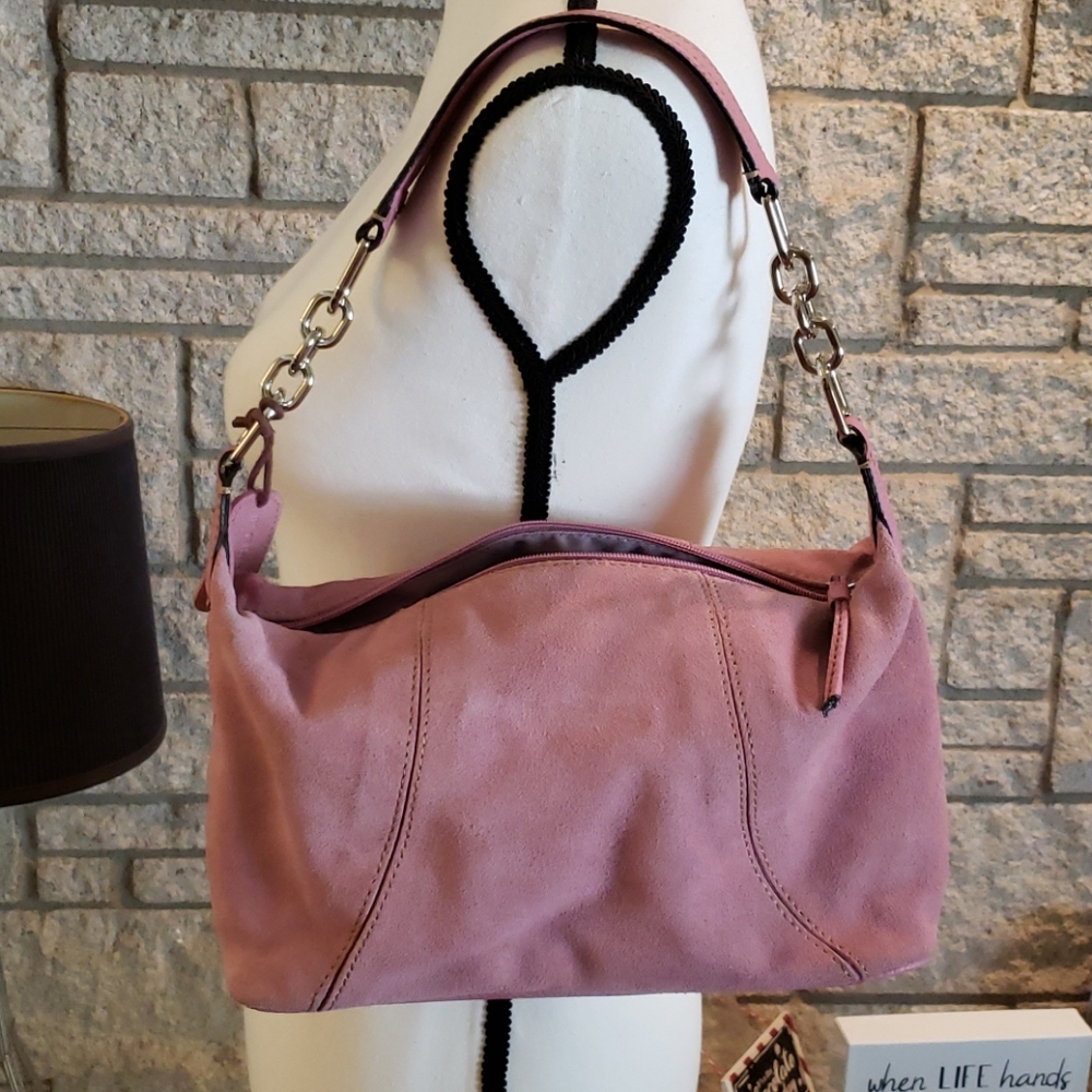 Liz Claiborne Lavender Leather Handbag